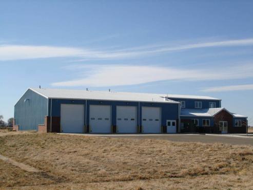 municipal steel building for fire station with multi bay doors