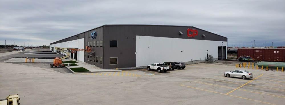 industrial metal building project outside view