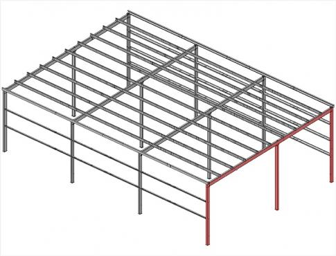 prefab multi span building frame options