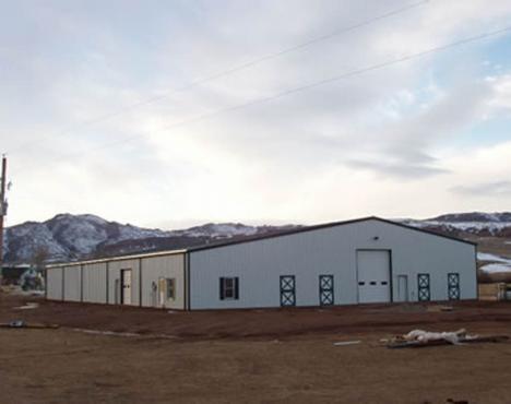 steel equestrian building